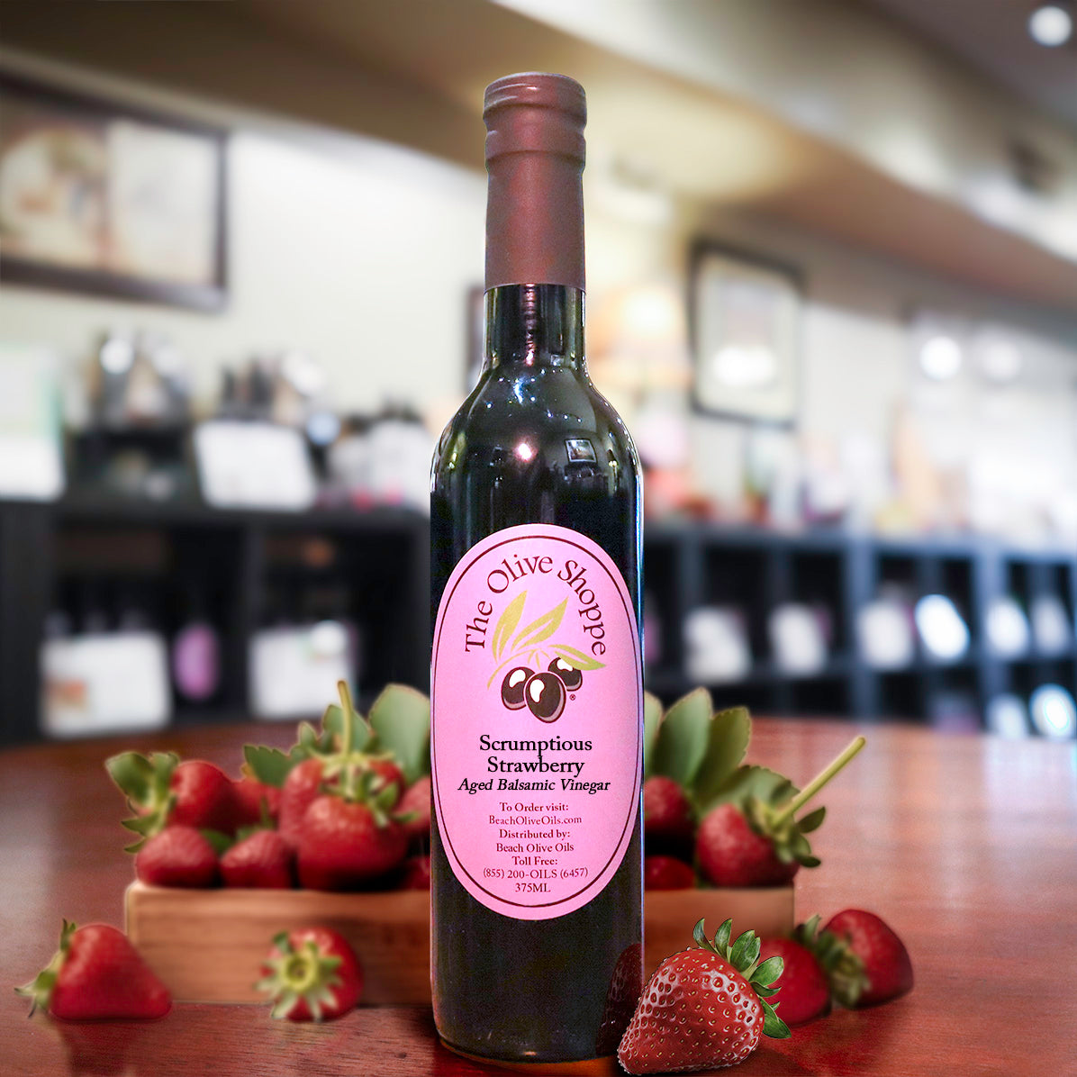 Scrumptious Strawberry Aged Dark Balsamic Vinegar