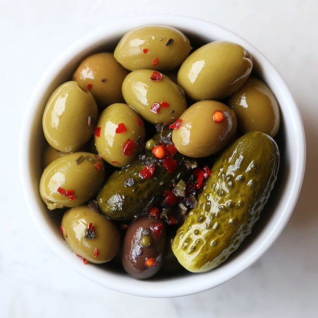 Spicy Pickle Hand~Stuffed Olives
