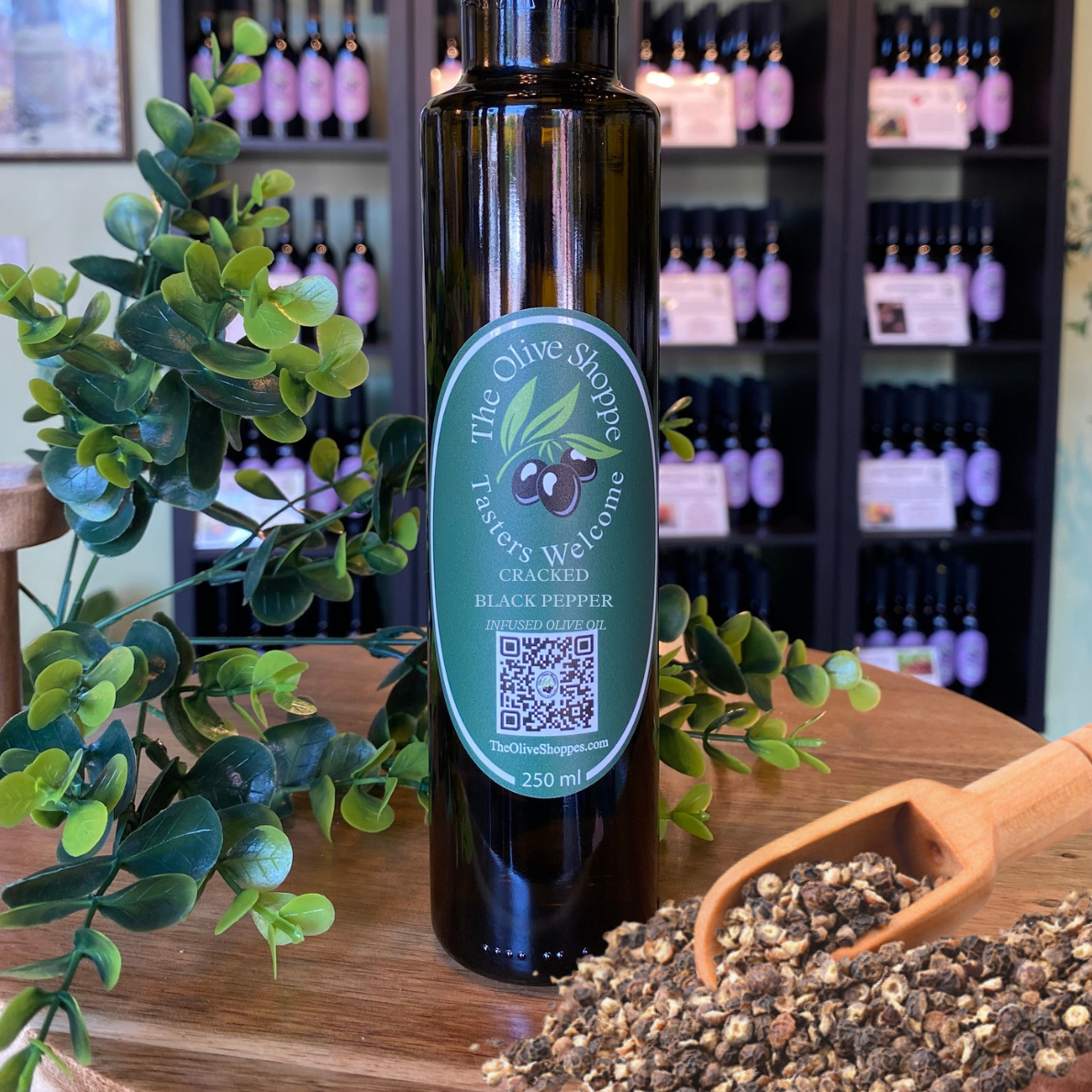 Cracked Black Pepper Infused Olive Oil 250mL