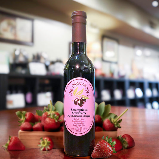 Scrumptious Strawberry Aged Dark Balsamic Vinegar