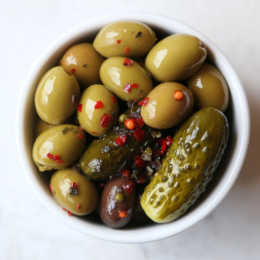Spicy Pickle Hand~Stuffed Olives